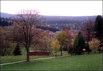 Krajina pod Fichtelbergem.
